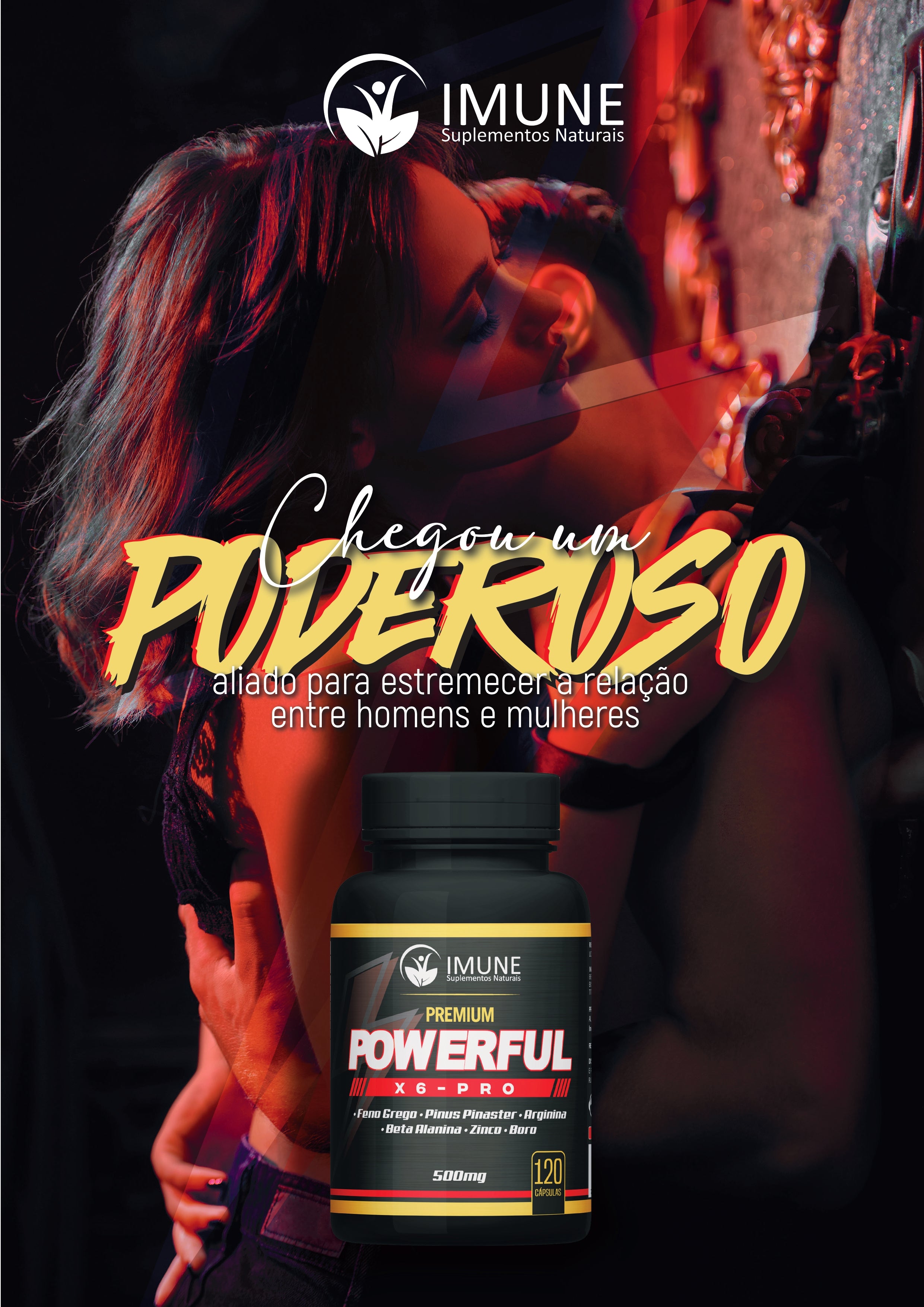 Powerful X6 Pro - 500mg - 120 Cápsulas