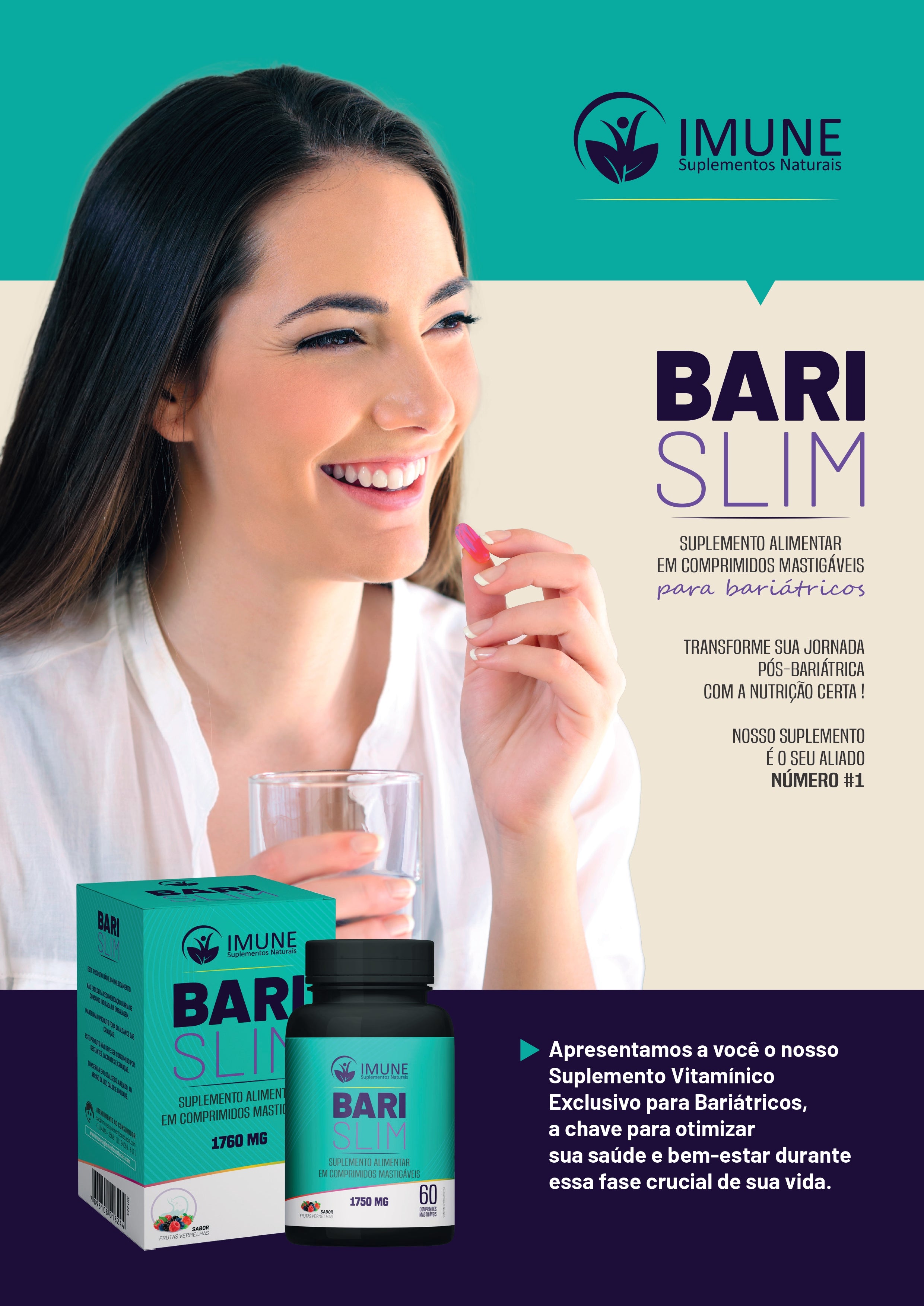 Bari Slim - 1.750mg - 60 Comprimidos