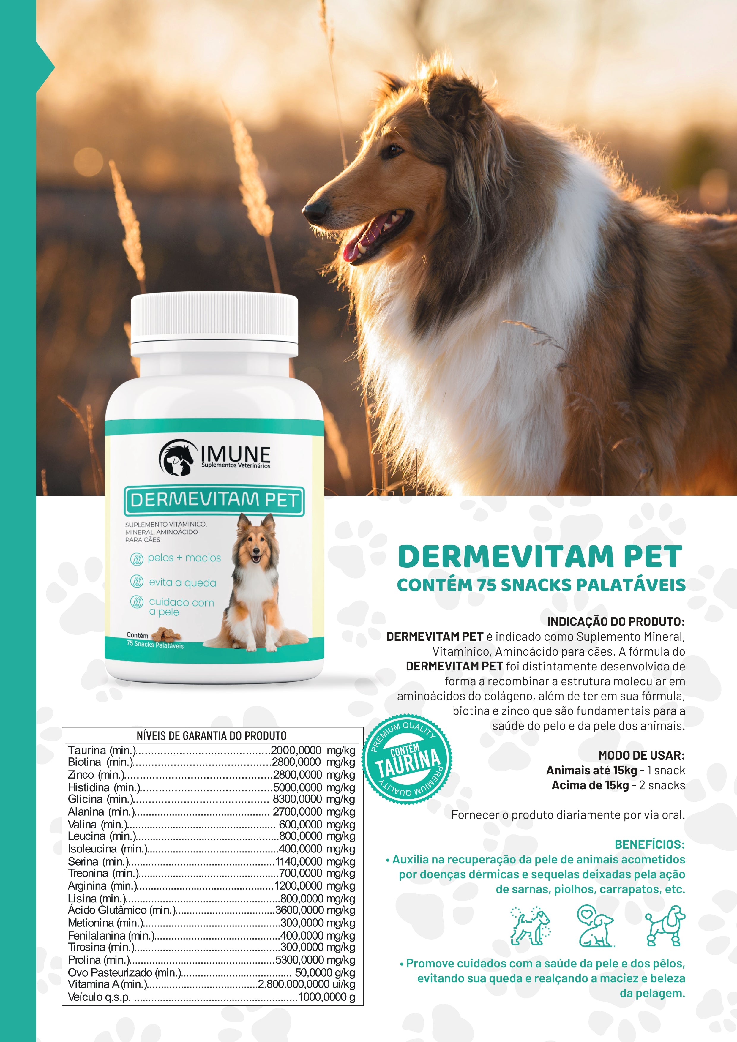 Dermevitam Pet - 75 Snacks Palatáveis