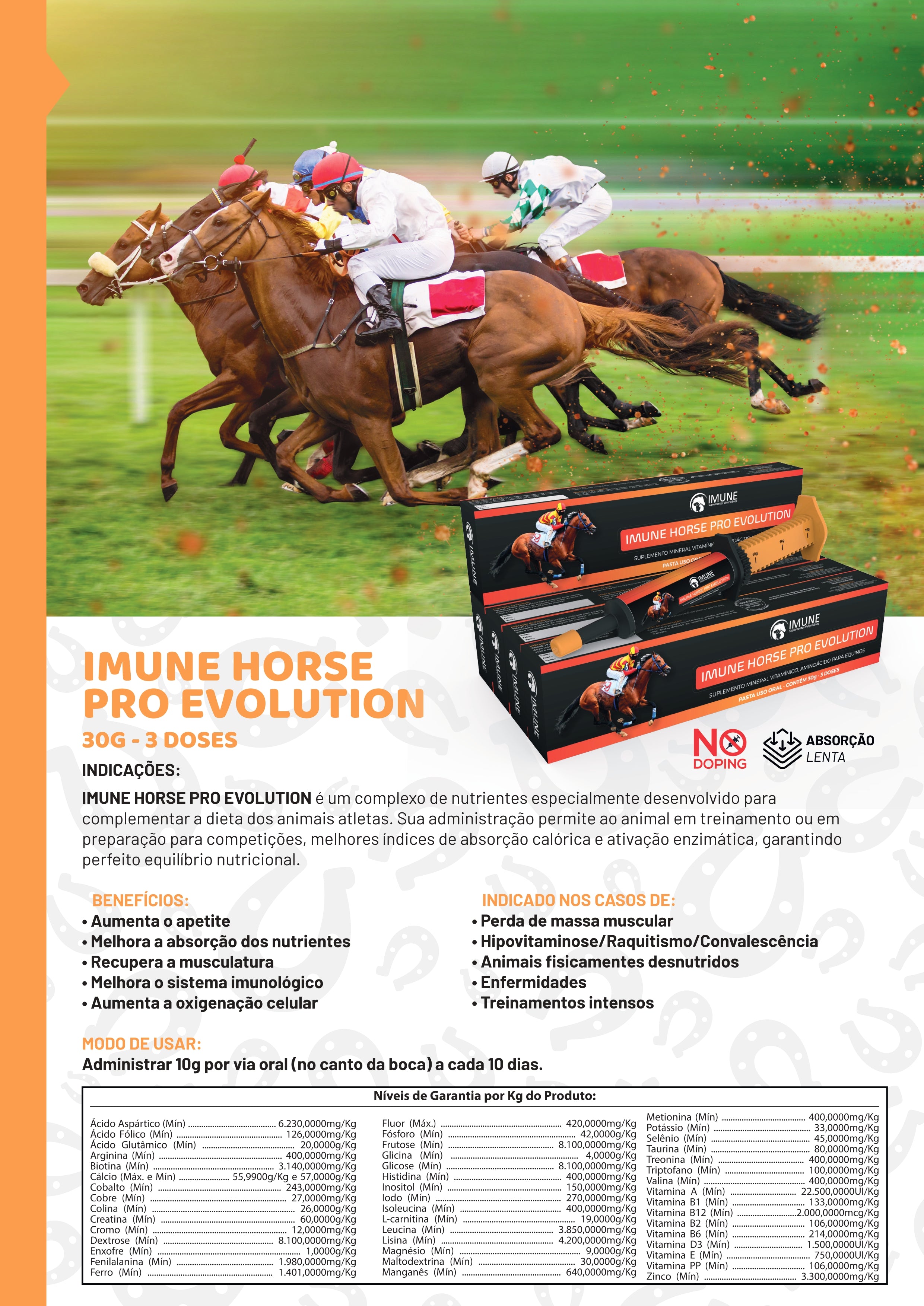 Imune Horse Pro Evolution - 30g - Seringa